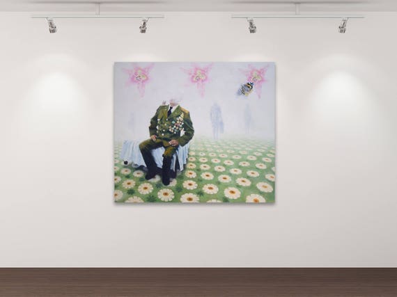 Das große Vergessen - Kunstdruck Gemälde von Stephanie Oncken Das große Vergessen - Kunstdruck Gemälde von Stephanie Oncken