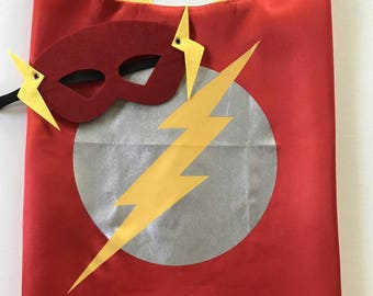 Flash Mask Set, Flash Party, Superhero Party Favors, Superhero Birthday, Flash Cape, Flash Superhero Party, Superhero Party, Flash Costume
