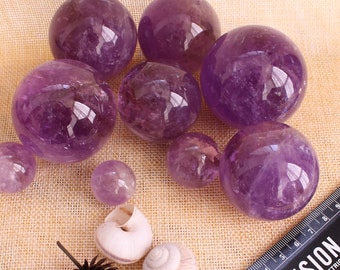 5A Best Natural Brazil Violet Amethyst Crystal Sphere/Amethyst Ball/Amethyst Crystal/#BJ-S80323P603
