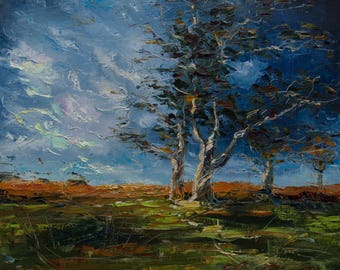 Landscape Painting, Tree Painting, Oil Painting
