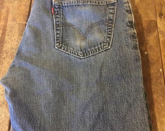 Levis 557 Jeans 36 x 32 Mens Western Relaxed Boot Cut Low Rise Classic Fit some distress