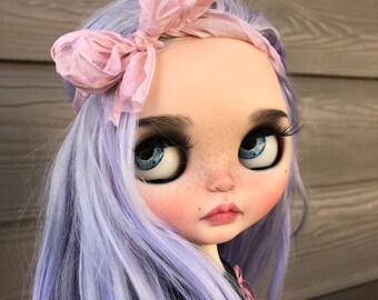 Polina •• ooak custom Blythe doll Welcome Winter alpaca reroot obitsu body