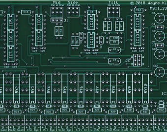 MS Matrix Mid-Side Encoder Decoder Second Generation DIY PC Board for Audio Mastering with Audio ICs
