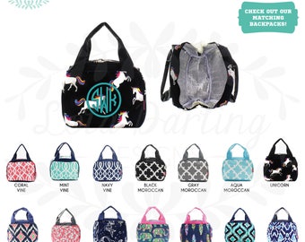 Insulated Lunch Bag Lunch box with Monogram