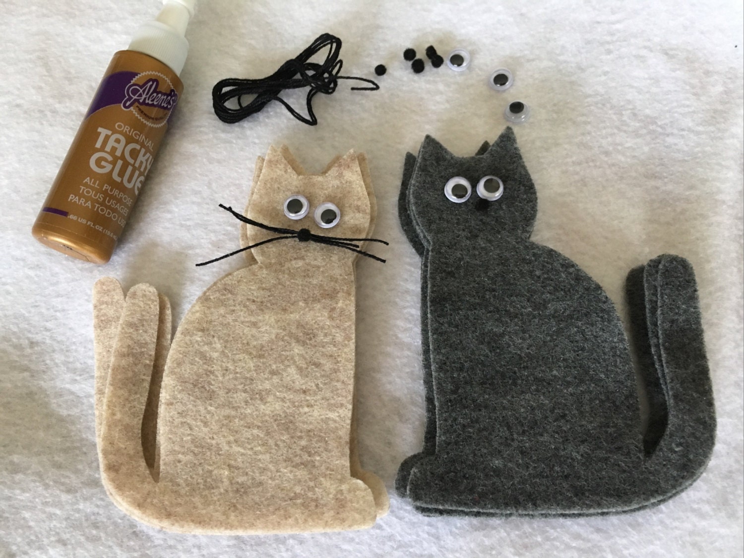 Felt Kitty Cat ShapesDIY Kits for Parties and School