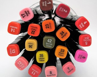 Professional Art Marker - Sketch Markers - Alcohol Marker Pen - Soluble Pen - Cartoon Graffiti - Art Markers for Designers - 1 to 49