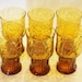 Set of 6 Amber Libby Country Garden Daisy Drinking Glasses