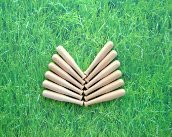 Mini Wooden Baseball Bats, Set of 12, Baseball Party Decoration, Softball Party, Tiny Baseball Bat, Sports Birthday Favor, 2" x 5/16"