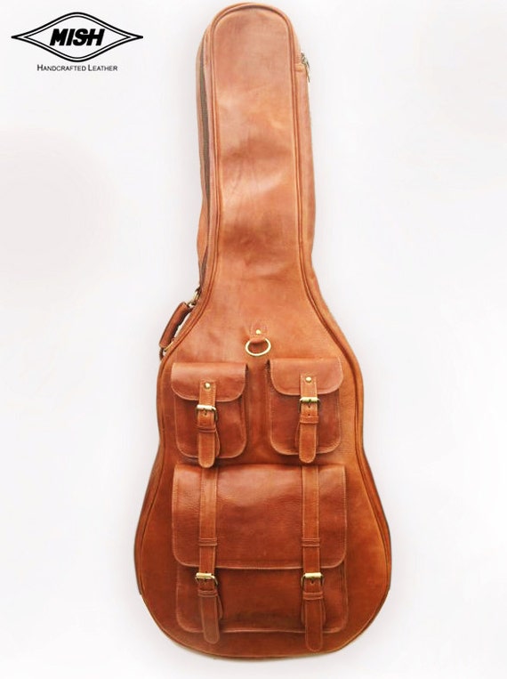 Leather Guitar Case Soft case Guitar Bag Leather case