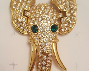 REDUCED!! Elephant Shoulder Brooch