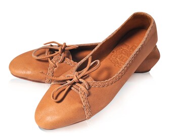 womens leather flats