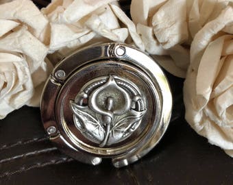 Calla Lily purse hook, calla lily gift, calla lily purse holder, purse holder hook, purse hanger, bag hook, diaper bag holder, nautical gift