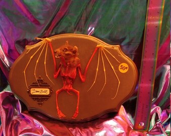 Zombie Taxidermy bat mount