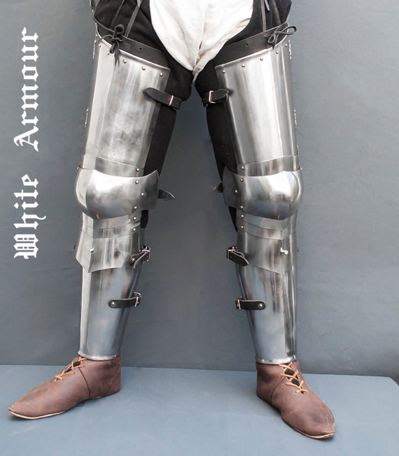 Leg combat armor set plate legs cuisses with poleyns and