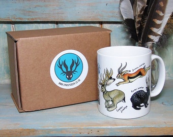 Jackalopes of the World Illustration Mug