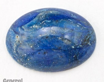 18mm x 25mm Faux Lapis Lazuli Oval Cabochon (4 Pcs) #3914