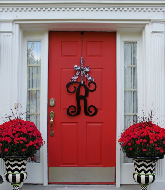 monogram initial letter door hanger monogram letter monogram letter door hanger