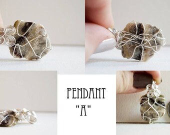 Laguna Lace Agate Pendant