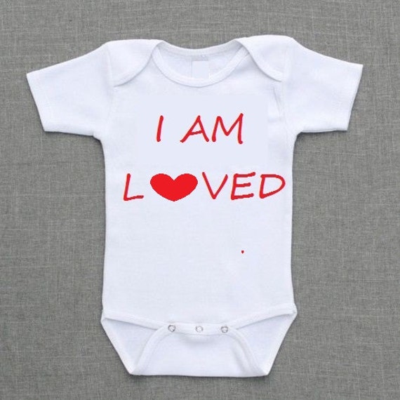 I am loved baby onesie sign in guestbook shower idea gift