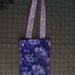 Dark Purple Flowers-Lavendar Butterfly Small Purse