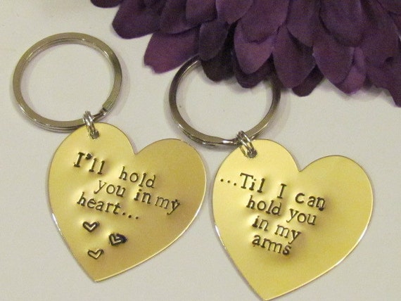 distance for relationship simple quotes love long QUOTE LOVE HEART Brass Girlfriend Keychains Boyfriend/