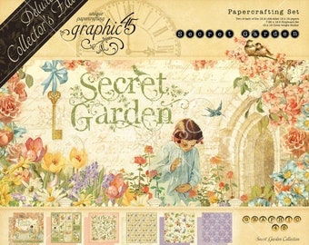 ON SALE Graphic 45 Deluxe Collector's Edition Secret Garden Paper Kit