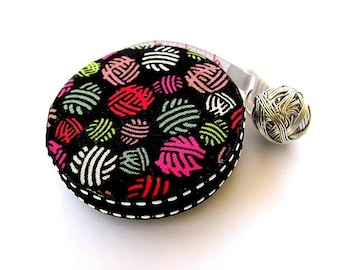 Measuring Tape Rainbow Yarn Balls Pocket Retractable Tape Measure