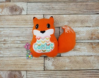 personalized fox stuffed animal