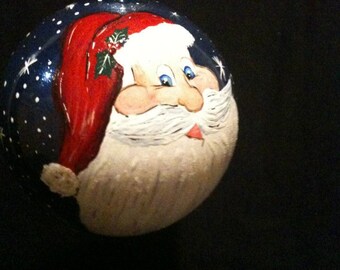 Hand Painted Santa Clause Face