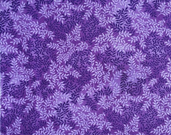 Purple with Vines Fabric Fat Quarter