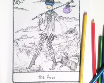 The Efflorescent Tarot Coloring Book An Adult With Original Artwork Of