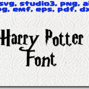 harry potter cricut font