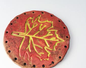 Maple Autumn Decor Leaf Start for Pine Needle Basket