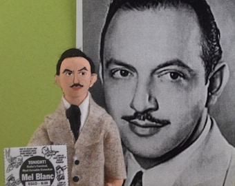 Mel Blanc Doll Miniature Man of a Thousand Voices Cartoon Historical Art Character