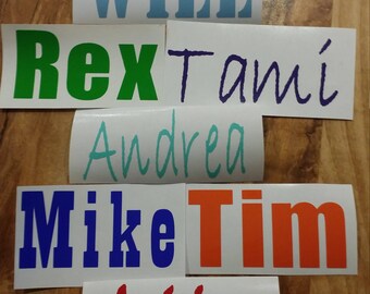 PERSONALIZED Vinyl NAME Decal sticker CUSTOMIZE Yeti mugs and more!!!!