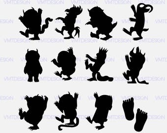Where the Wild Things Are SVG - Where the Wild Things Are clipart - Where the Wild Things Are digital files download svg, png, eps, jpg