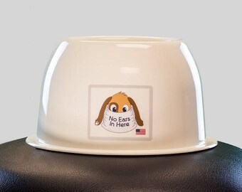 New No Ears In Here Long Eared Dog Bowl - NEW COLOR -CREAM