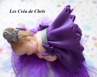 baby girls scalloped dress fimo Pearl.