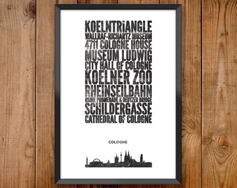 Cologne City Print
