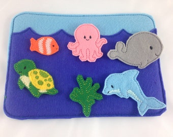 Felt Board, Under The Sea, Ocean Animals, Quiet Board, Quiet Play, Imagination Board