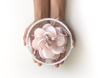 Special Ring Holder, Ring Pillow Alternative, Ring Holder, Ring Hoop, Floral Ring Pillow, Boho Wedding, Boho Ring Holder, Unique Ring Hoop