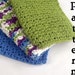Crochet Dishcloth Pattern, Beginner Crochet Pattern the Simply Textured Dishcloth