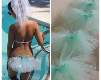 Free Bride Booty Veil, Bachelorette Group Bikini Veils Discounted, Booty Veils, Custom Group Booty Veils