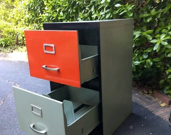 Mid century modern file cabinet