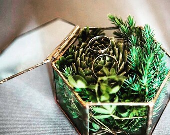 Glass Box, Jewelry Box, Glass Jewelry Box, Geometric Glass Box, Jewellery Box, Trinket Box, Display Box, Wedding Ring Box, Ring Box