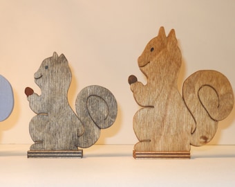 Wooden Squirrel Targets