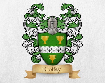 Coffey Family Crest - Print