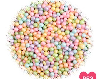 Mini Pastel Sugar Pearls, Pastel Rainbow Sprinkles, Mini Sugar Pearls, Easter Sprinkles, Rainbow Party Sprinkes, Pastel Sprinkles