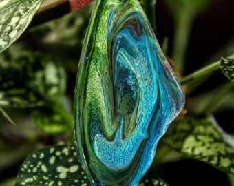 Forest faerie pendant, opal infused