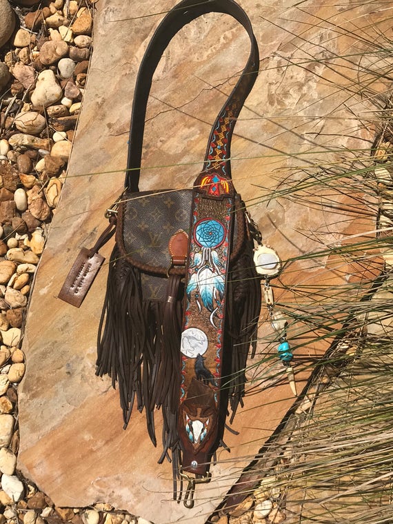 Vintage Swag FRINGED Vintage Louis Vuitton Native American Bag